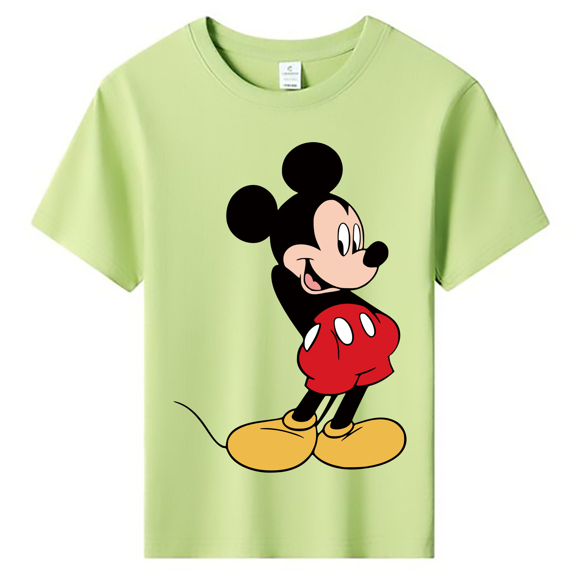 ミッキーマウス Mickey Mouse 綿100％キッズTシャツ（フロントプリント）